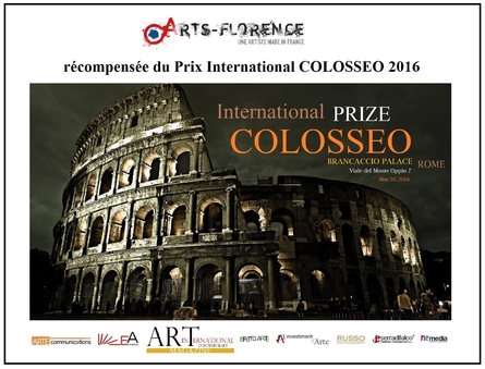artsflorence recoit le prix international Colosseo 2016 - art contemporain - Rome - Italie